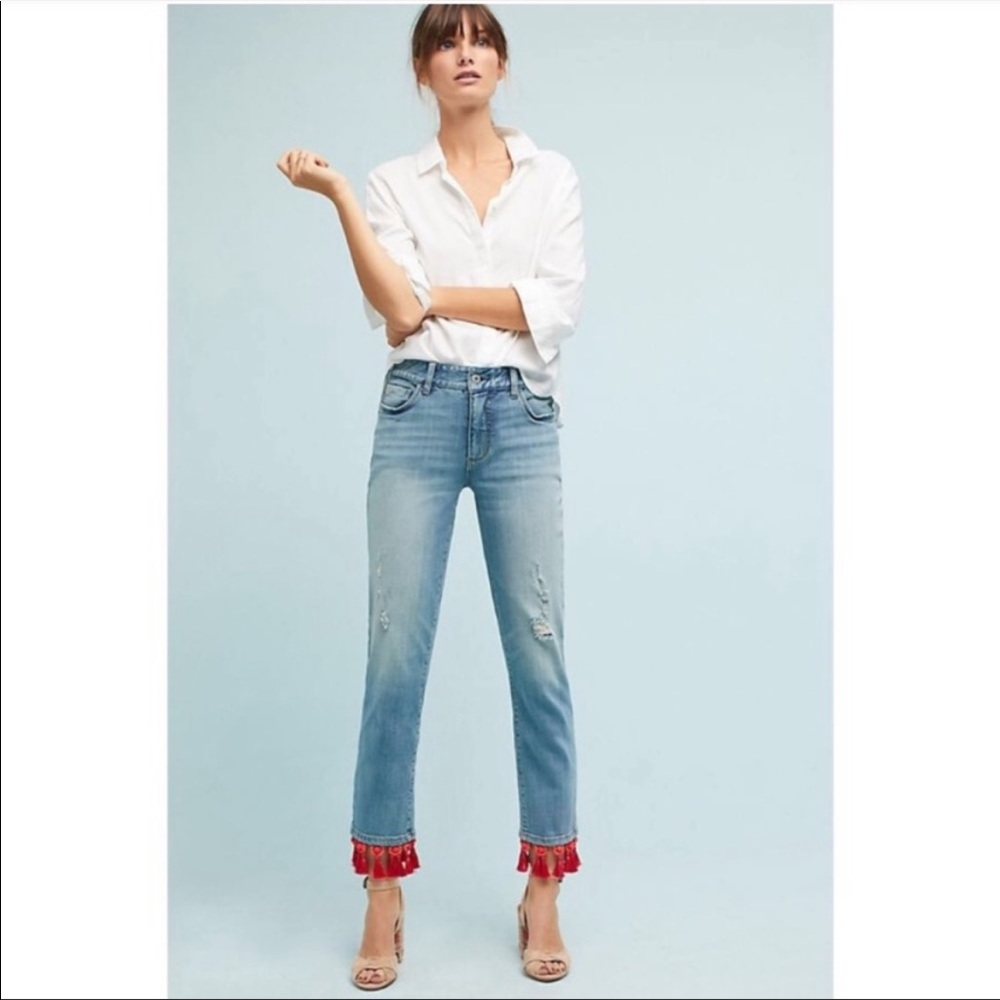 Anthropologie Pilcro Tassel Jean